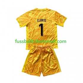 Fußballtrikots Frankreich Hugo Lloris 1 Torwart Kinder EURO 2024 Kurzarm Heimtrikotsatz kaufen